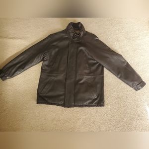 Loro Piana leather jacket with cashmere liner